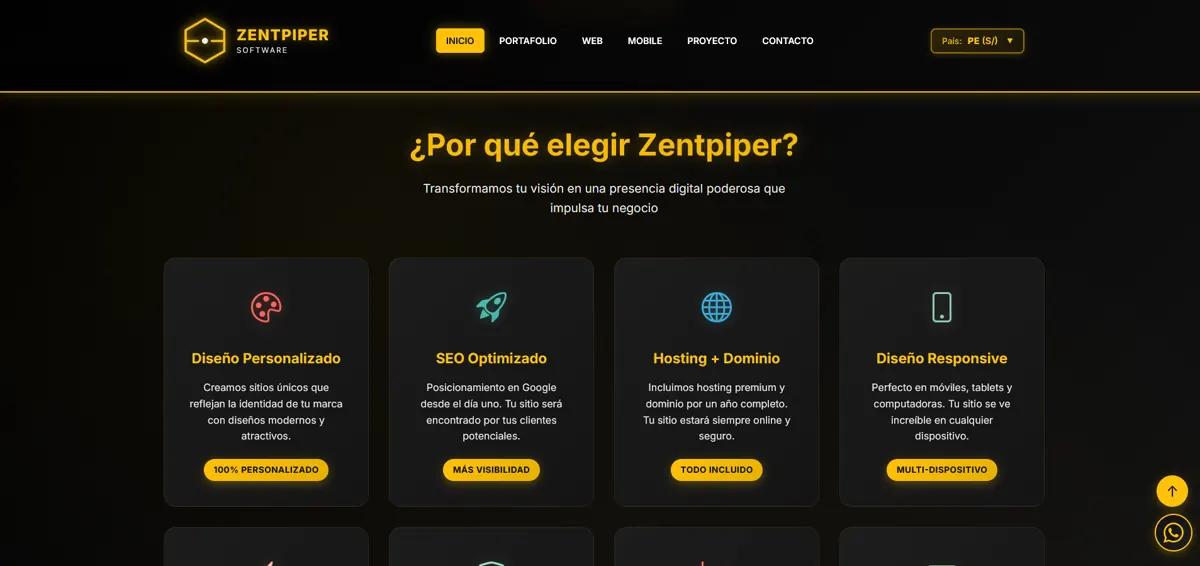 Zent Piper — Desarrollador Frontend Senior